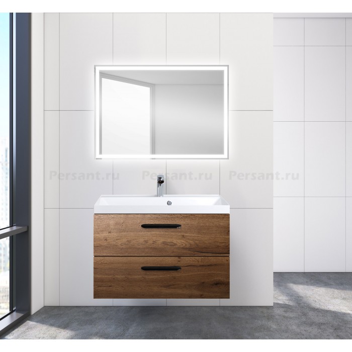 Тумба под раковину BelBagno Aurora 90 AURORA-900-2C-SO-RT подвесная Rovere Tobacco