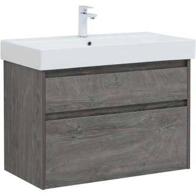 Тумба под раковину Aquanet Nova Lite 85 249937 подвесная, дуб рошелье