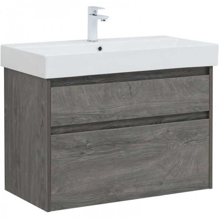Тумба под раковину Aquanet Nova Lite 85 249937 подвесная, дуб рошелье