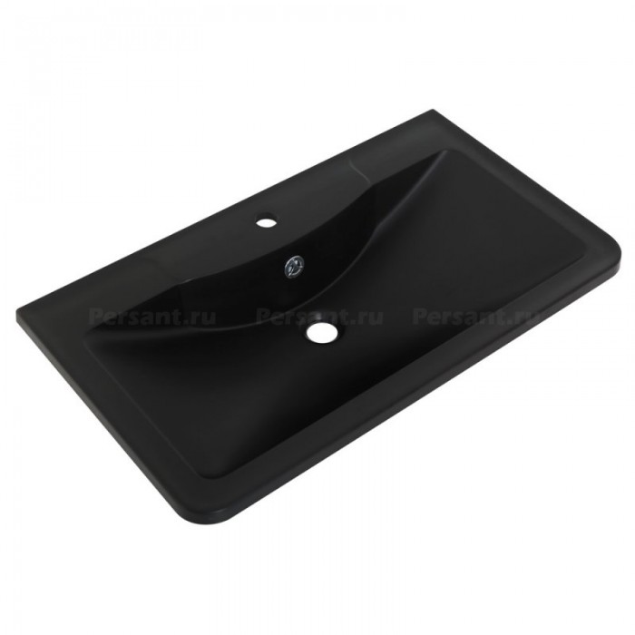 Раковина BelBagno 80 прямоугольная (BB800/455-LV-MR-ALR-NERO) черная