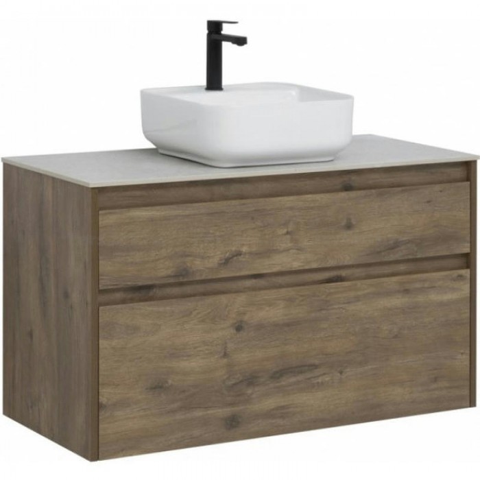 Тумба под раковину Aquanet Nova Lite 100 249957 подвесная, дуб рустикальный