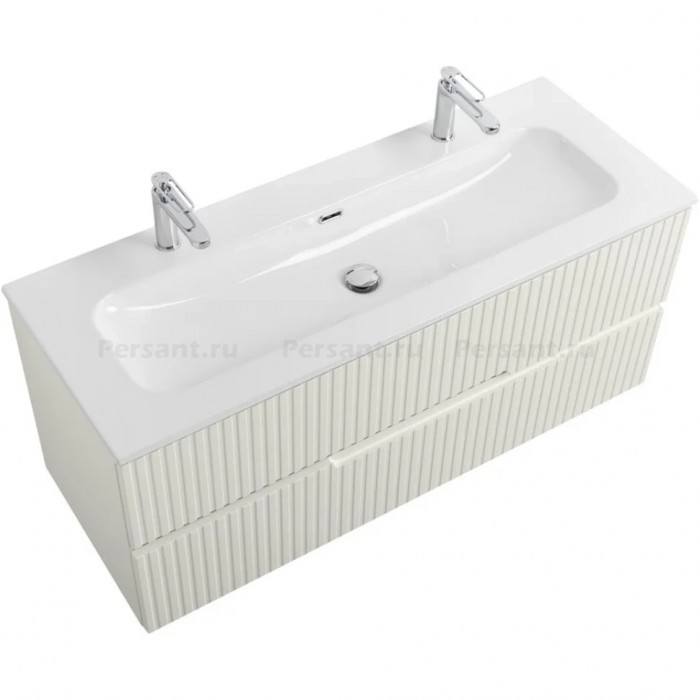 Тумба под раковину Cezares Duet-N 120 подвесная Альпака DUET-N-1200-2C-SO-AS-P