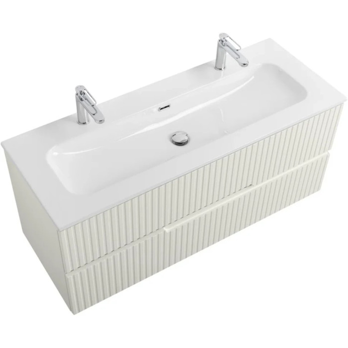 Тумба под раковину Cezares Duet-N 120 подвесная Альпака DUET-N-1200-2C-SO-AS-P