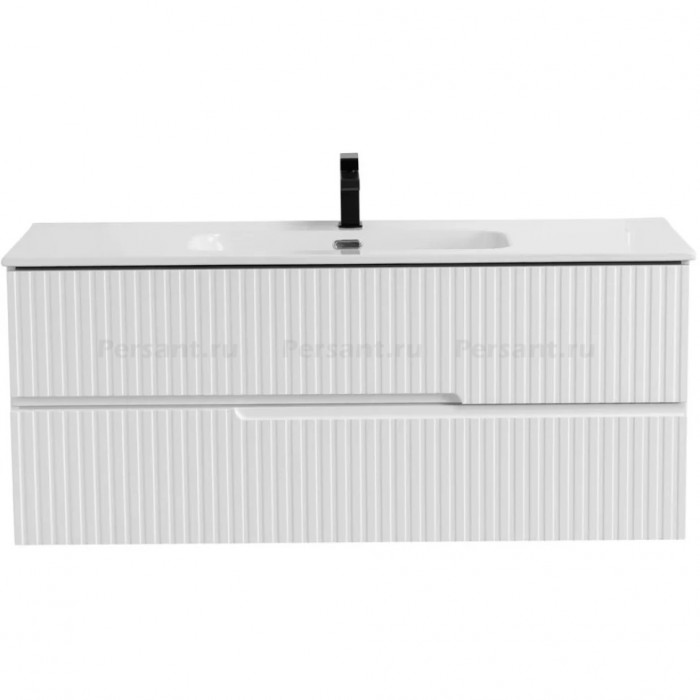 Тумба под раковину Cezares Duet-N 120 подвесная белая матовая Bianco opaco DUET-N-1200-2C-SO-BO