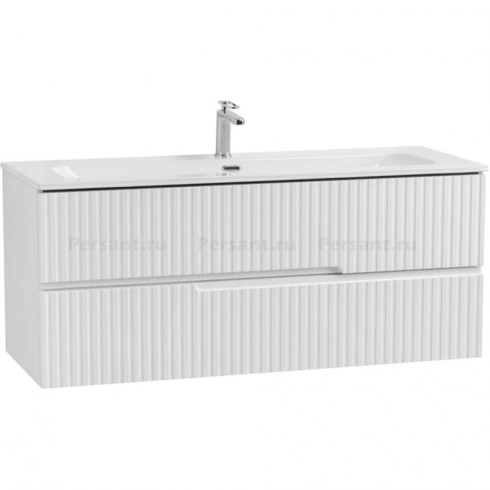 Тумба под раковину Cezares Duet-N 120 подвесная белая матовая Bianco opaco DUET-N-1200-2C-SO-BO