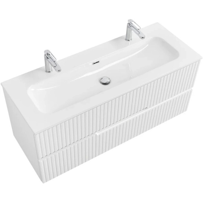 Тумба под раковину Cezares Duet-N 120 подвесная Bianco lucido DUET-N-1200-2C-SO-BL