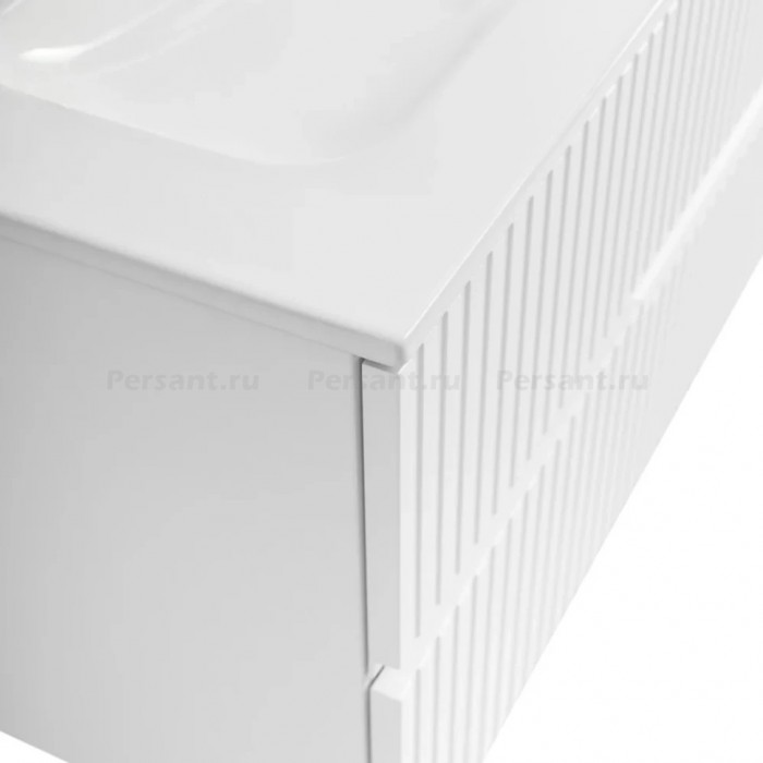 Тумба под раковину Cezares Duet-N 120 подвесная белая матовая Bianco opaco DUET-N-1200-2C-SO-BO