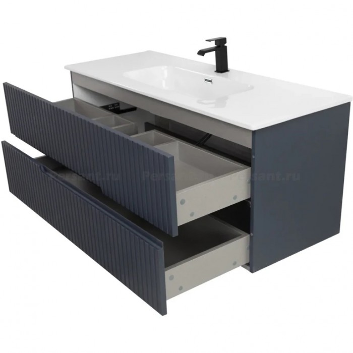 Тумба под раковину Cezares Duet-N 120 подвесная Grafito DUET-N-1200-2C-SO-GR-P