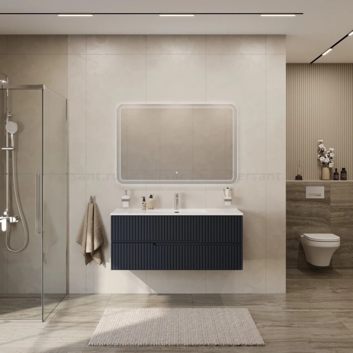 Тумба под раковину Cezares Duet-N 120 подвесная Grafito DUET-N-1200-2C-SO-GR-P