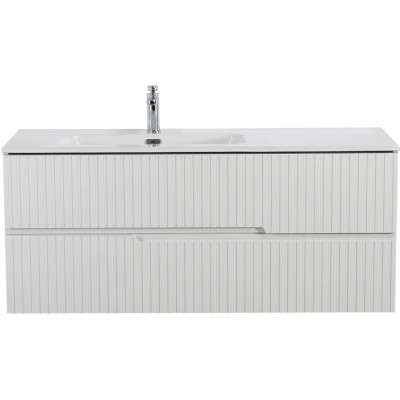 Тумба под раковину Cezares Duet-N 120 подвесная левосторонняя Bianco lucido DUET-N-1200-2C-SO-BL-L