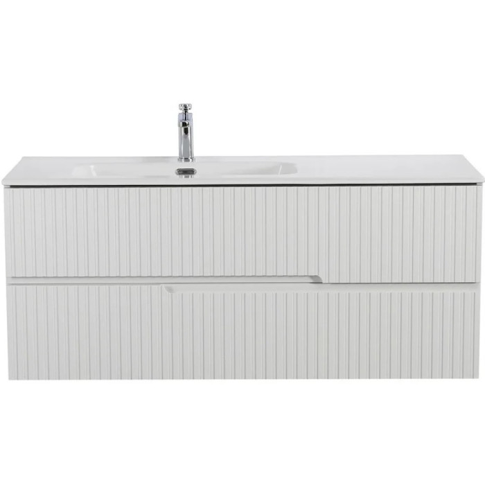 Тумба под раковину Cezares Duet-N 120 подвесная левосторонняя Bianco lucido DUET-N-1200-2C-SO-BL-L