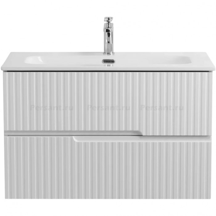 Тумба под раковину Cezares Duet-N 80 подвесная белая матовая Bianco opaco DUET-N-800-2C-SO-BO