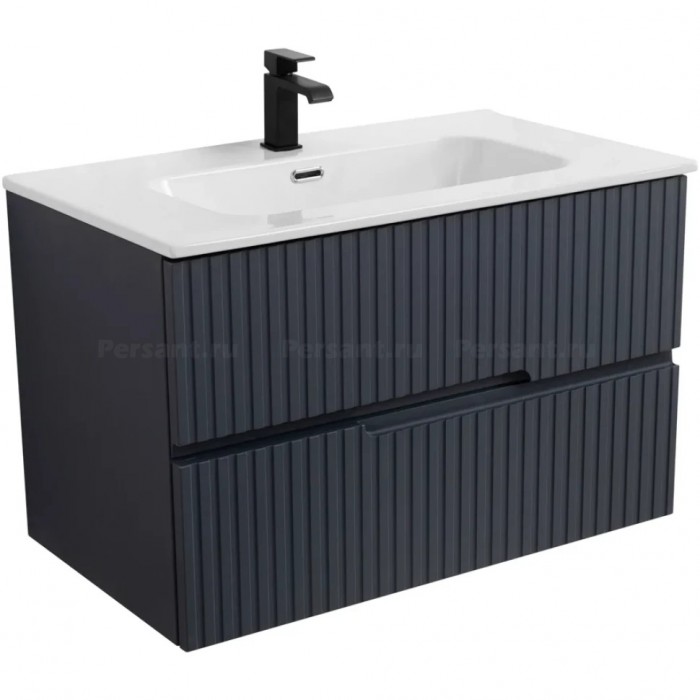 Тумба под раковину Cezares Duet-N 80 подвесная Grafito DUET-N-800-2C-SO-GR-P
