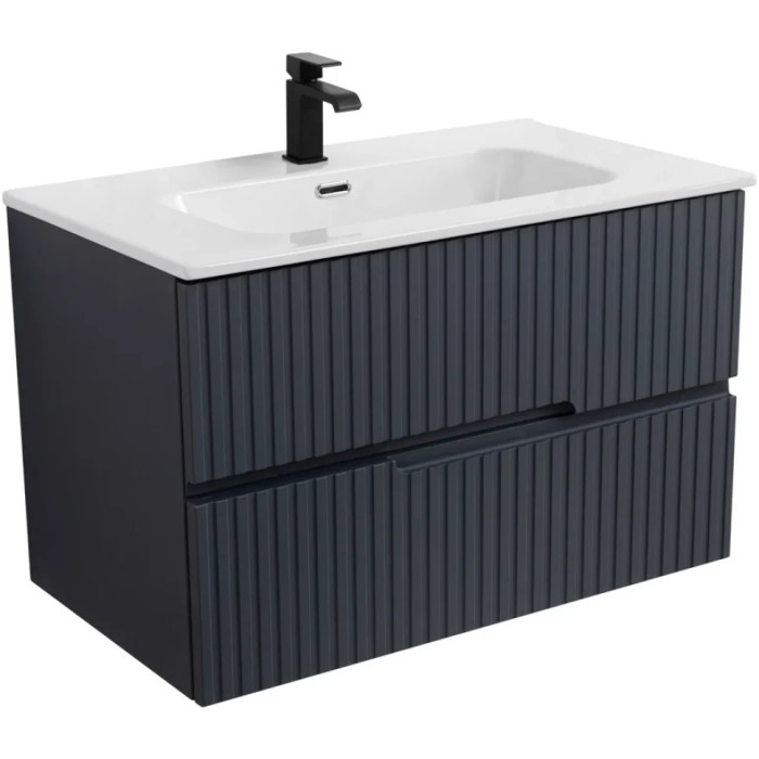 Тумба под раковину Cezares Duet-N 80 подвесная Grafito DUET-N-800-2C-SO-GR-P