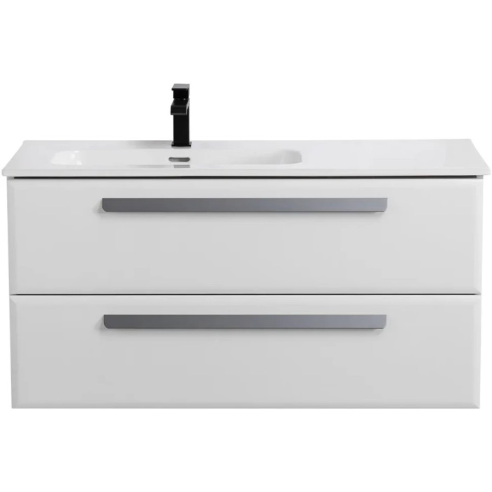 Тумба под раковину Cezares Eco 100 L подвесная Bianco lucido ECO-CER-N-1000-2C-SO-BL-L