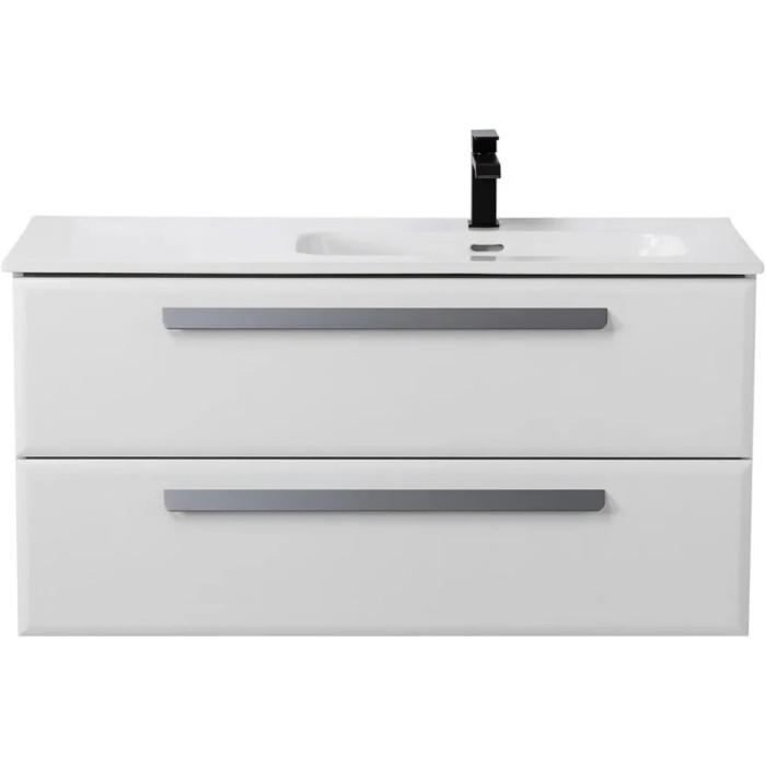 Тумба под раковину Cezares Eco 100 R подвесная Bianco lucido ECO-CER-N-1000-2C-SO-BL-R