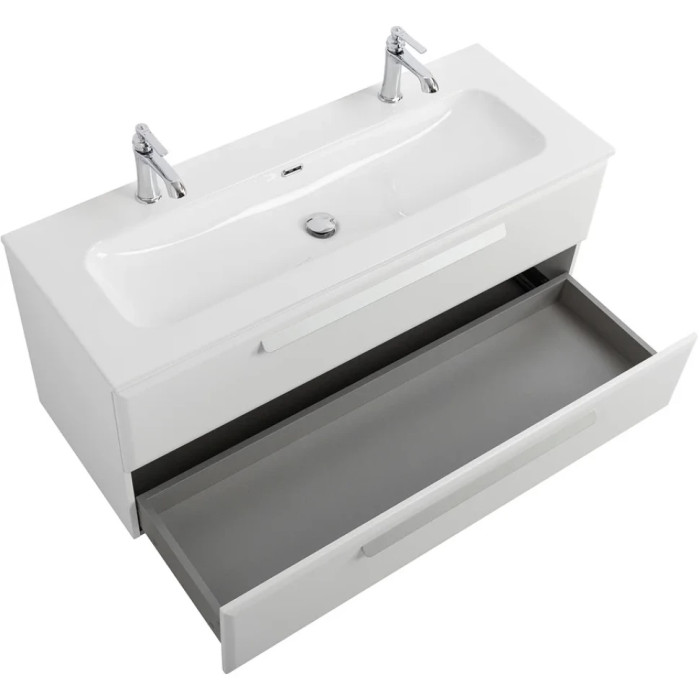 Тумба под раковину Cezares Eco 120 подвесная Bianco lucido ECO-CER-N-1200-2C-SO-BL