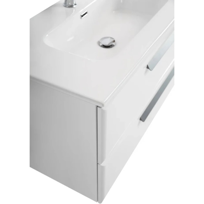 Тумба под раковину Cezares Eco 120 L подвесная Bianco lucido ECO-CER-N-1200-2C-SO-BL-L