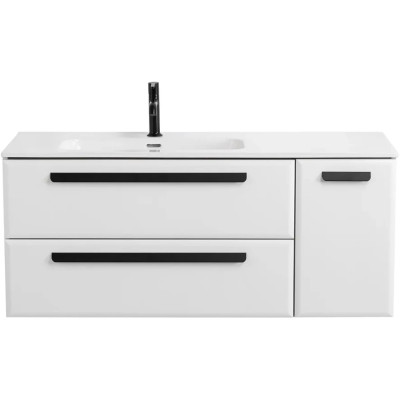 Тумба под раковину Cezares Eco 120 L подвесная Bianco lucido ECO-CER-N-1200-2C-1A-SO-BL-L