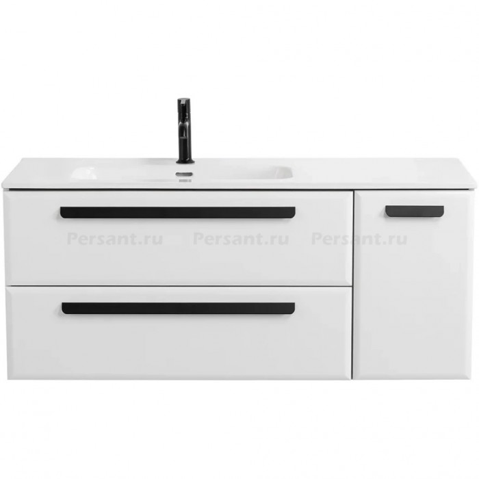 Тумба под раковину Cezares Eco 120 L подвесная Bianco lucido ECO-CER-N-1200-2C-1A-SO-BL-L