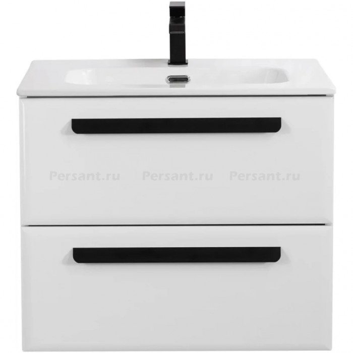 Тумба под раковину Cezares Eco 70 подвесная Bianco lucido ECO-CER-N-700-2C-SO-BL