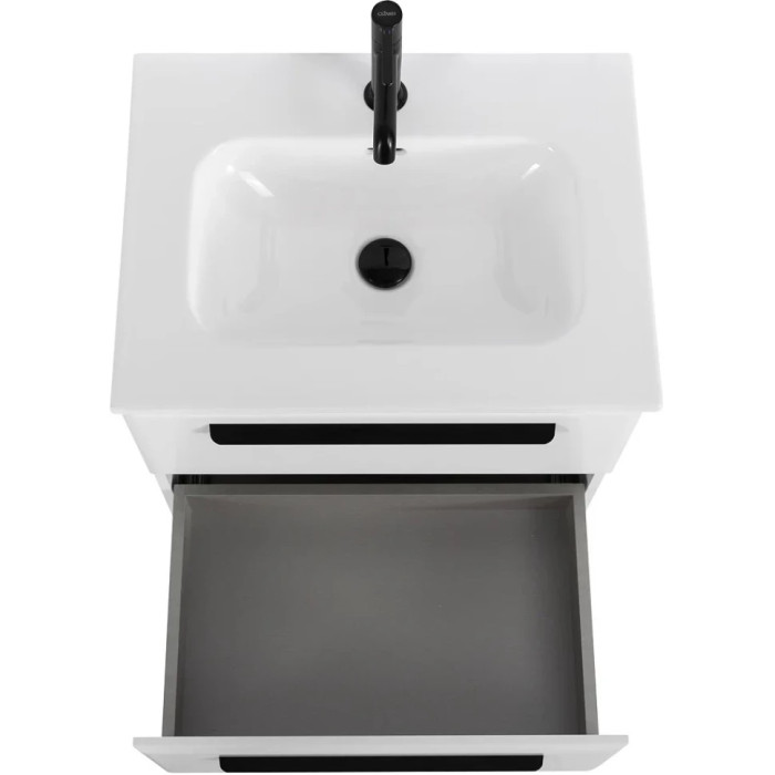 Тумба под раковину Cezares Eco 60 подвесная Bianco lucido ECO-CER-N-600-2C-SO-BL