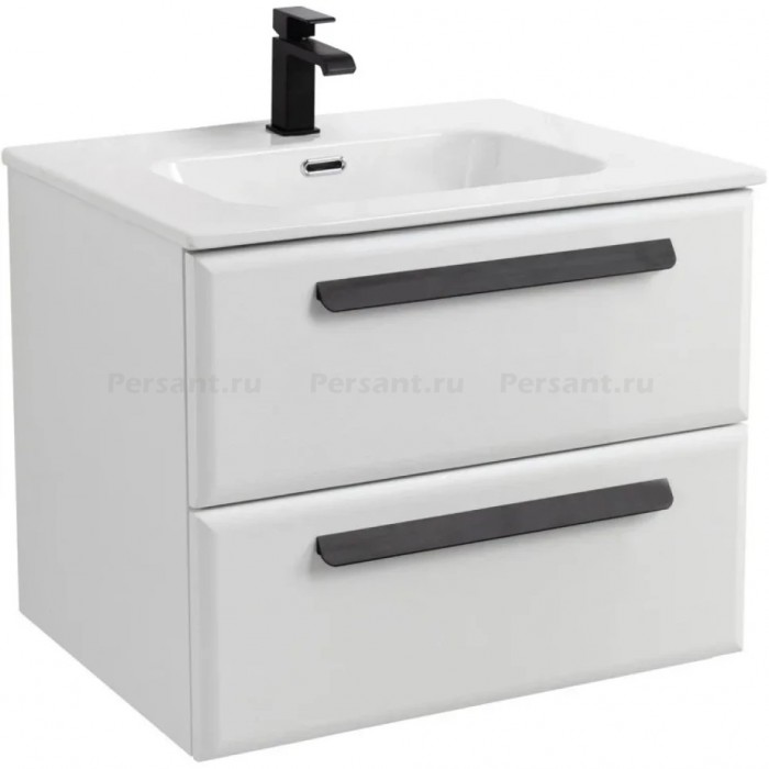 Тумба под раковину Cezares Eco 70 подвесная Bianco lucido ECO-CER-N-700-2C-SO-BL