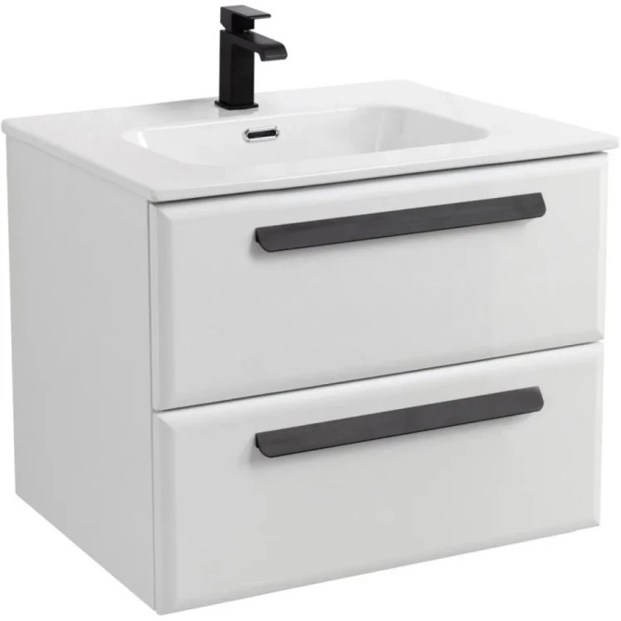 Тумба под раковину Cezares Eco 70 подвесная Bianco lucido ECO-CER-N-700-2C-SO-BL