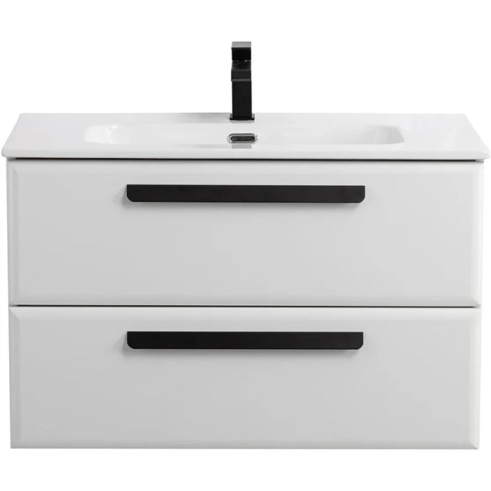 Тумба под раковину Cezares Eco 80 подвесная Bianco lucido ECO-CER-N-800-2C-SO-BL