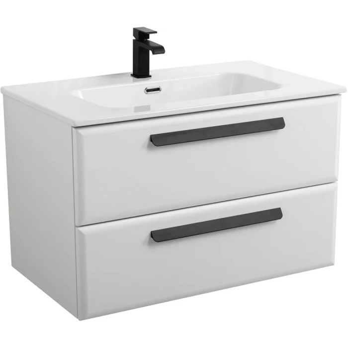 Тумба под раковину Cezares Eco 80 подвесная Bianco lucido ECO-CER-N-800-2C-SO-BL