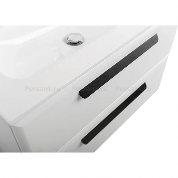 Тумба под раковину Cezares Eco 80 подвесная, белая матовая ECO-CER-N-800-2C-SO-BO