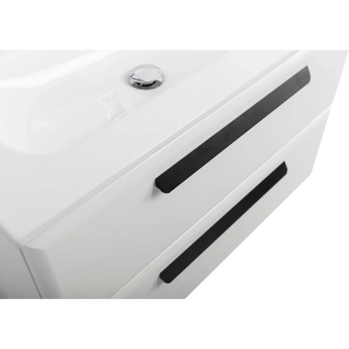 Тумба под раковину Cezares Eco 80 подвесная Bianco lucido ECO-CER-N-800-2C-SO-BL