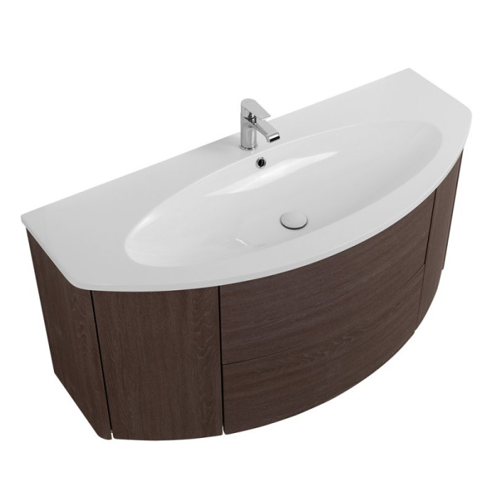 Тумба под раковину Cezares Eden 121 54408 подвесная Rovere Scuro Soft темное дерево