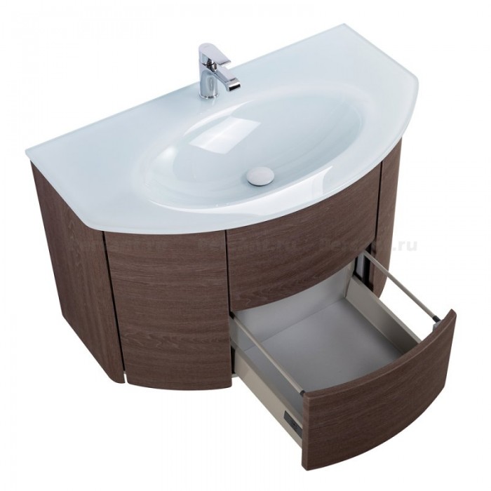 Тумба под раковину Cezares Eden 91 55070 подвесная Rovere Scuro soft темное дерево
