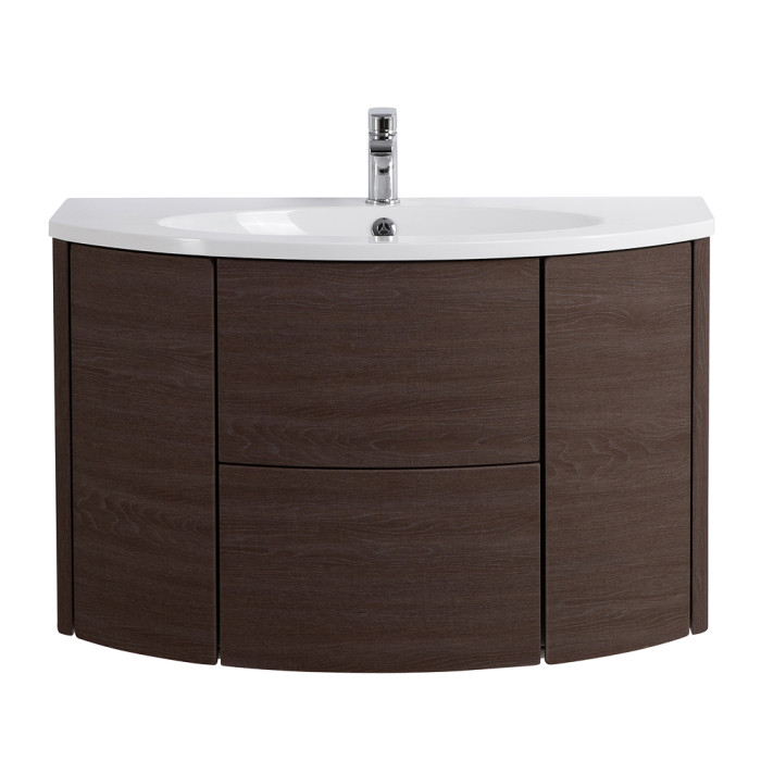 Тумба под раковину Cezares Eden 91 55070 подвесная Rovere Scuro soft темное дерево