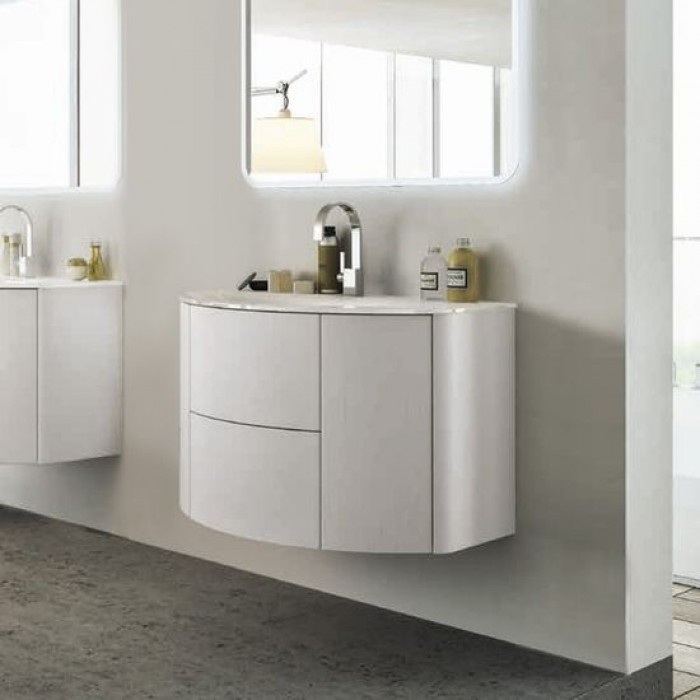 Тумба под раковину Cezares Eden 91 55146 подвесная Bianco Lucido белый глянец