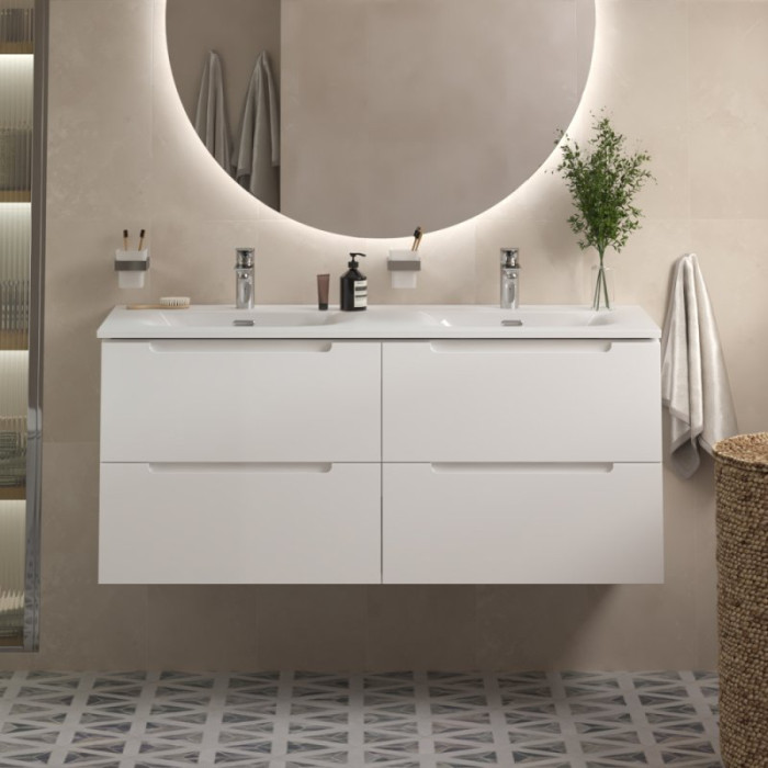 Тумба под раковину BelBagno Etna 140 ETNA-1400-4C-SO-2-BL подвесная Bianco Lucido