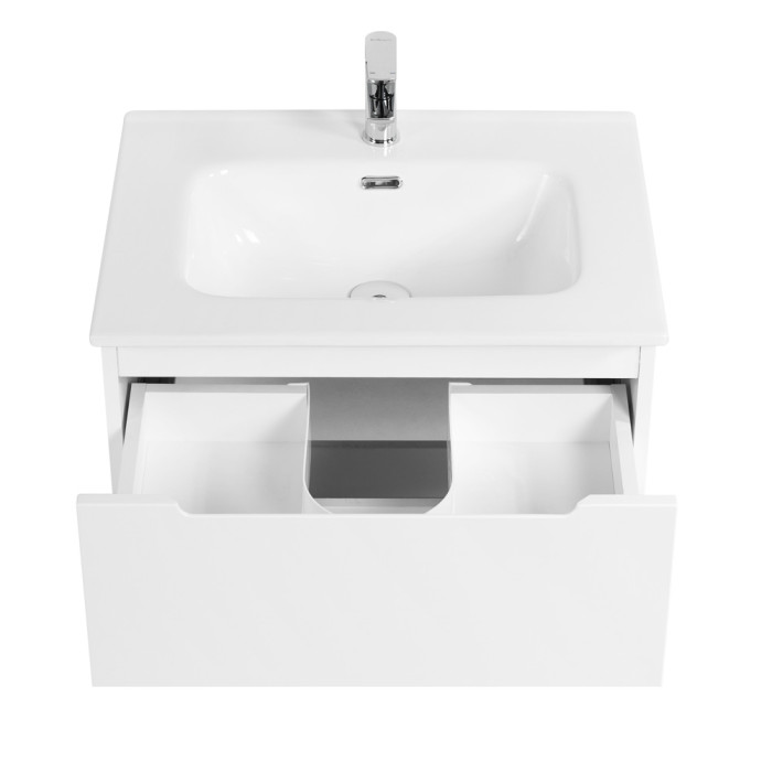 Тумба под раковину BelBagno Etna 60 ETNA-600-2C-SO-BL-P подвесная Bianco Lucido