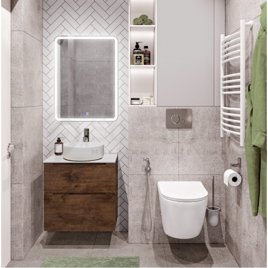 Тумба под раковину BelBagno Etna 60 ETNA-H60-600-2C-SO-RW-P подвесная Rovere Moro