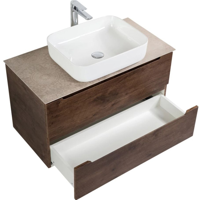 Тумба под раковину BelBagno Etna 100 ETNA-1000-2C-SO-RW-P подвесная Rovere Moro