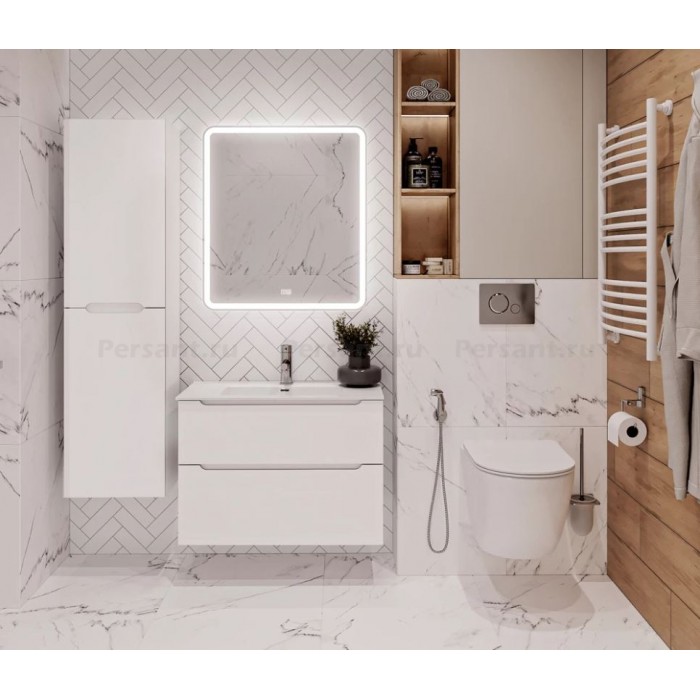 Тумба под раковину BelBagno Etna 80 ETNA-H60-800-2C-SO-BL-P подвесная Bianco Lucido