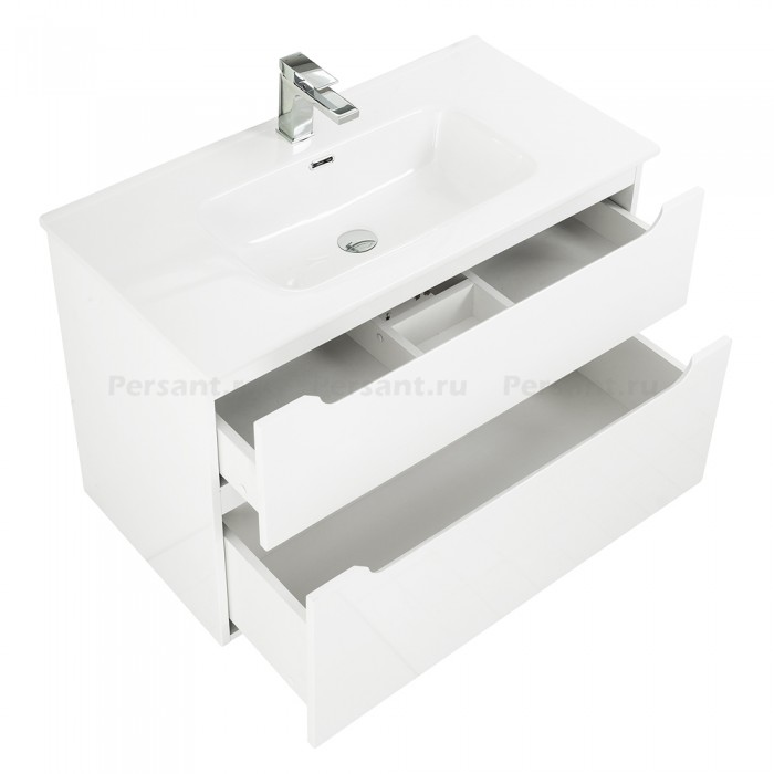 Тумба под раковину BelBagno Etna 80 ETNA-H60-800-2C-SO-BL-P подвесная Bianco Lucido
