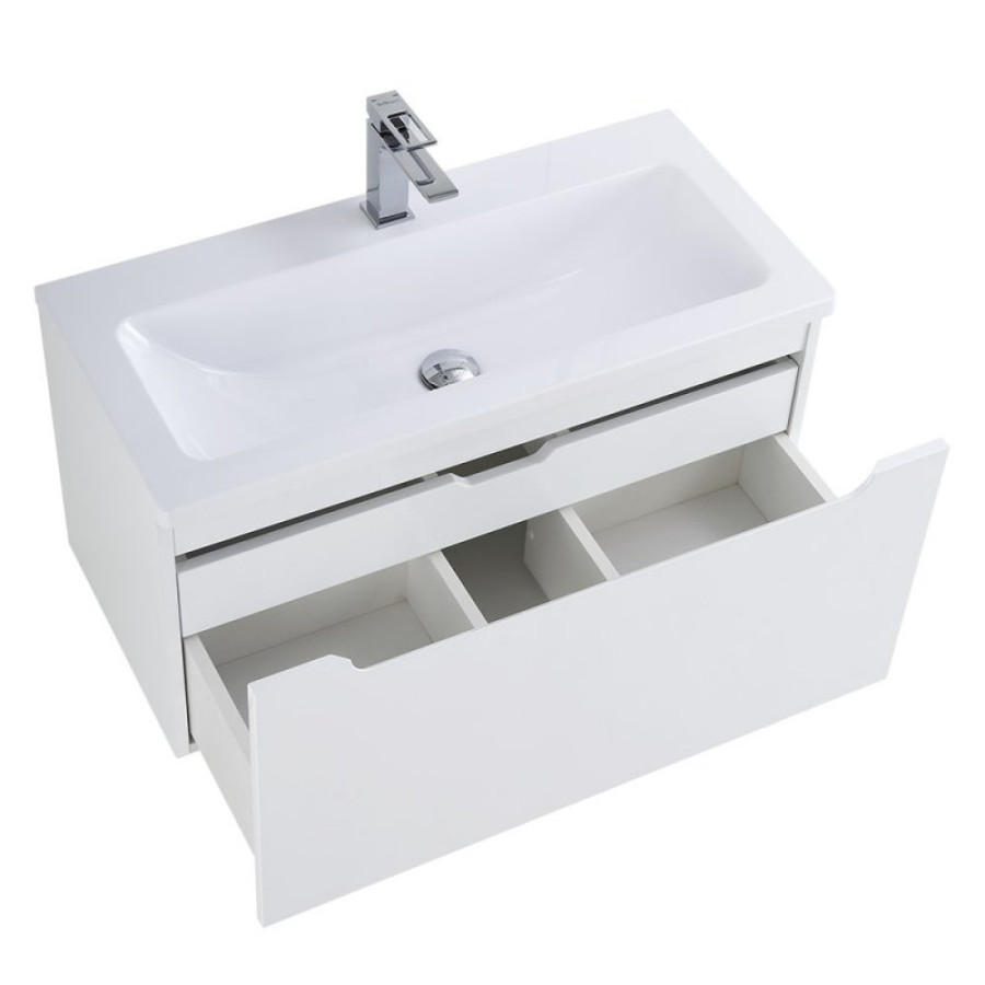 Тумба под раковину BelBagno Etna 80x38 ETNA-M-800/380-1C-SO-BL подвесная Bianco Lucido