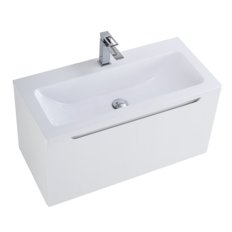 Тумба под раковину BelBagno Etna 80x38 ETNA-M-800/380-1C-SO-BL подвесная Bianco Lucido