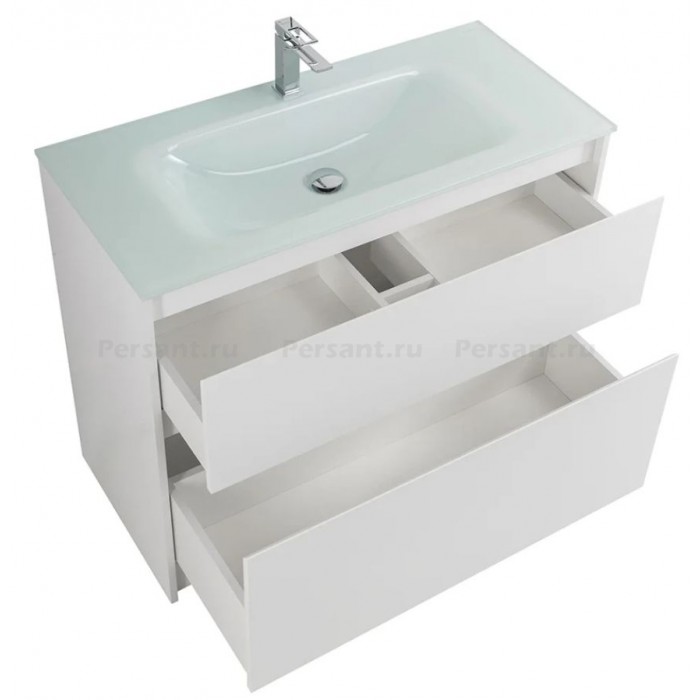 Тумба под раковину BelBagno Kraft 100 KRAFT-1000-2C-PIA-BO напольная Bianco Opaco