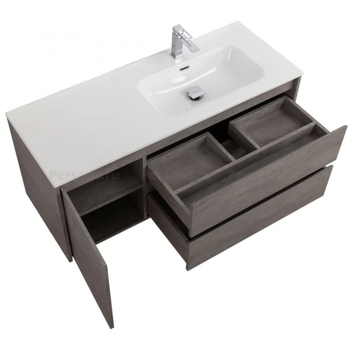 Тумба под раковину BelBagno Kraft 120 KRAFT-1200-2C-1A-SO-CG-R подвесная Cemento Grigio
