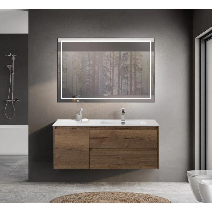 Тумба под раковину BelBagno Kraft 120 KRAFT-1200-2C-1A-SO-RT-R подвесная Rovere Tabacco