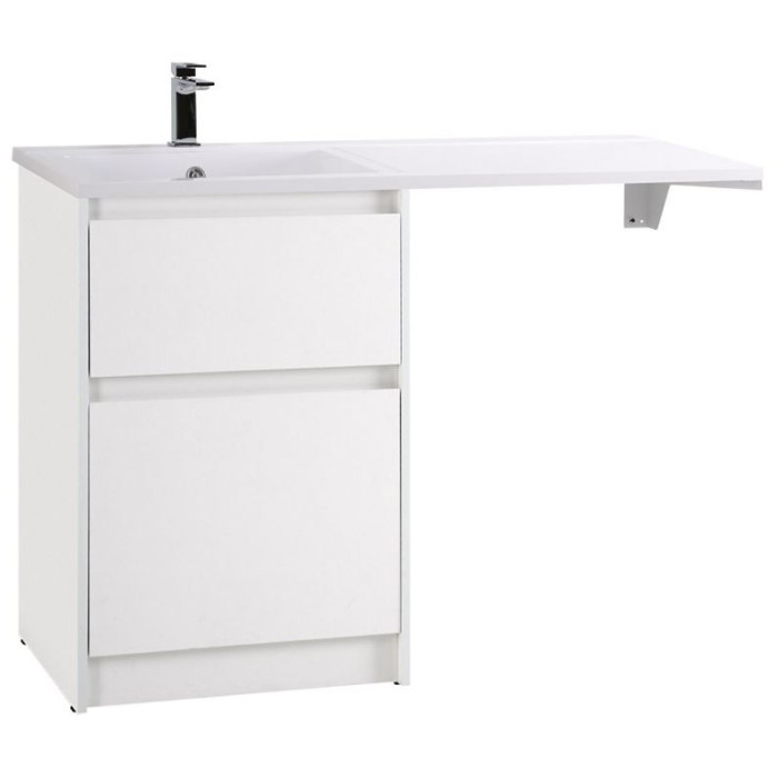 Тумба под раковину BelBagno Kraft 120 KRAFT-LVD-580/1200-2C-PIA-BO напольная Bianco Opaco