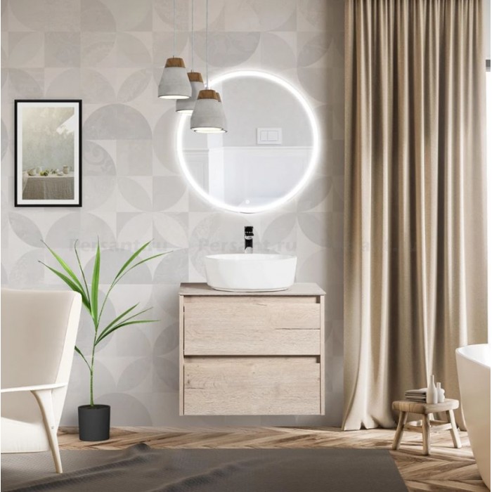Тумба под раковину BelBagno Kraft 60 KRAFT-600-2C-SO-RGB подвесная Rovere Galifax Bianco