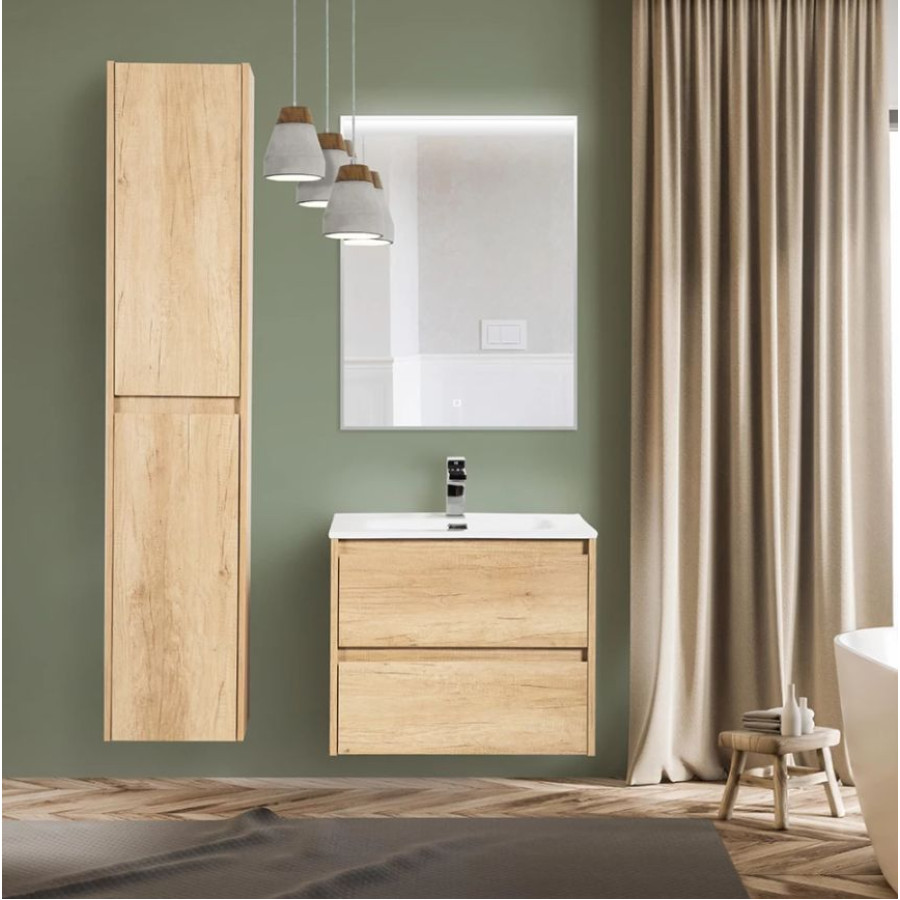 Тумба под раковину BelBagno Kraft 60 KRAFT-600-2C-SO-RNN подвесная Rovere Nebrasca Nature